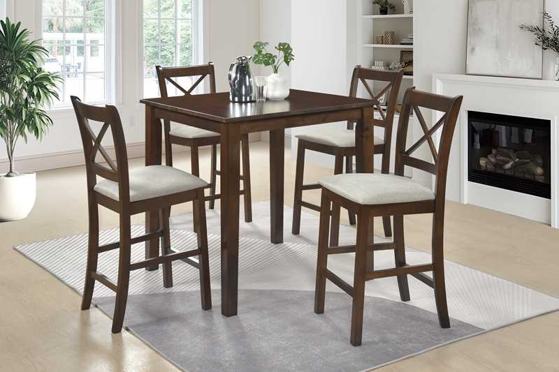 Tahoe Beige 5-Piece Pub Set