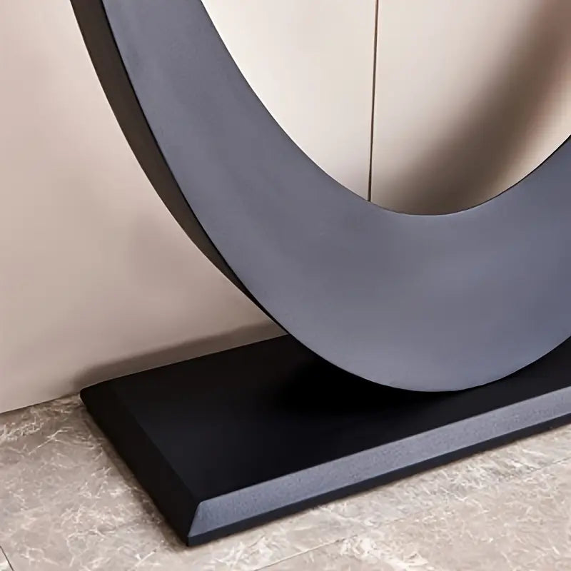 47 Inch Luxury Moon Shape Modern Entryway Table